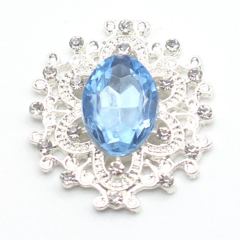 DIY Gift Box: Small 25x26mm Alloy Snap Button, Flat Bottom Rhinestone & Acrylic Rhinestone Button Accessories