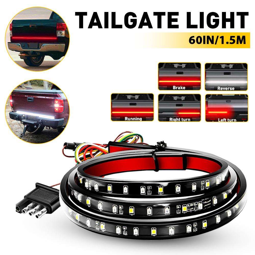 LED Tailgate Light Strip Bar Turn Singal Brake Warning Rear Tail Car Driving For Chevy Dodge Ford Truck Pickup Jeep SUV 12/24V