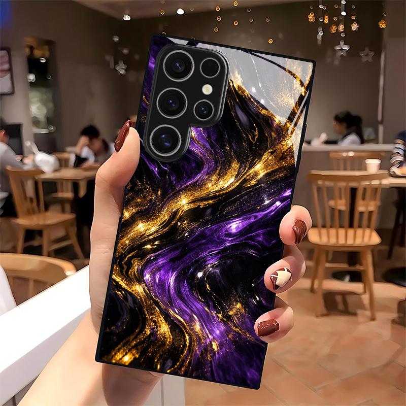 Bu Golden and Aiming Tempered Glass Case 2D S26 S25 S24 S23 S22 S21 S20 A56 A36 A16
