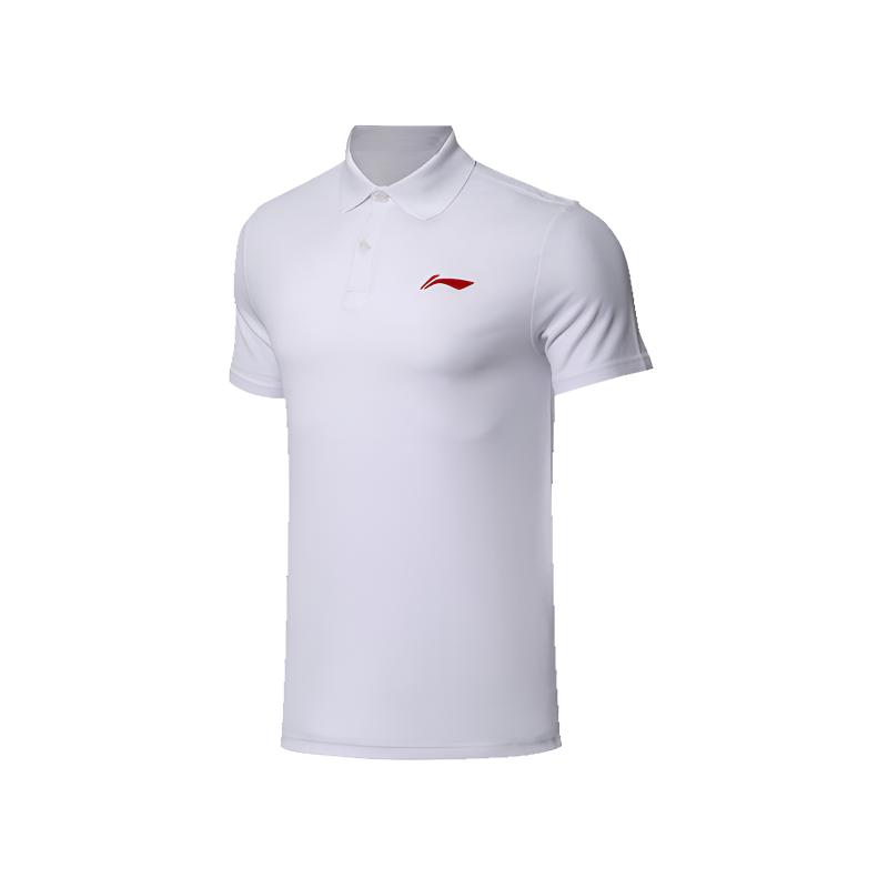 Li-Ning Solid Color Simple Breathable Sweat-Absorbing Casual Sports Polo Shirt Unisex Polo Shirts APLN399-2-1