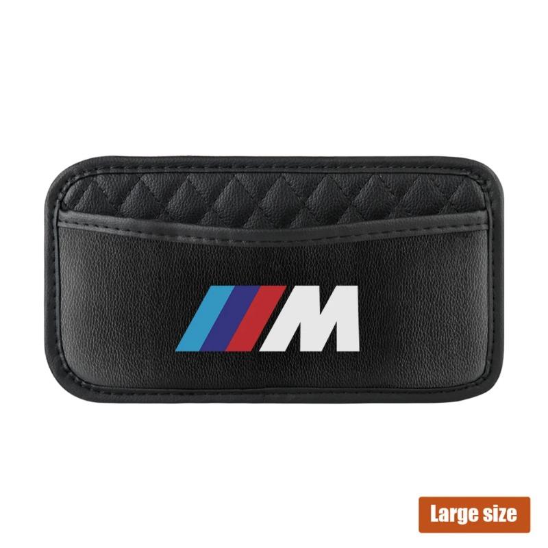 1 szt. Samochodowe Organizery Samoprzylepne Kieszonki Pudełko do Przechowywania w Samochodzie Torba Kolekcjonerska na Karty Telefon Klucze Samoprzylepna Kieszonka do BMW M Performance