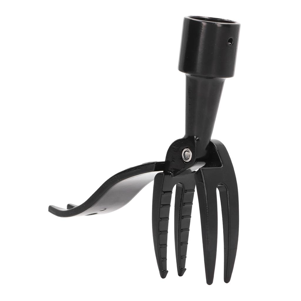 Stand-Up-Unkrautstecher, tragbarer Unkrautstecher aus Aluminiumlegierung, 4 Krallen, rutschfestes Unkrautkopfwerkzeug