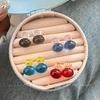 Jelly Bean Contrast Color Stud Earrings for Women - Simple, Trendy Design