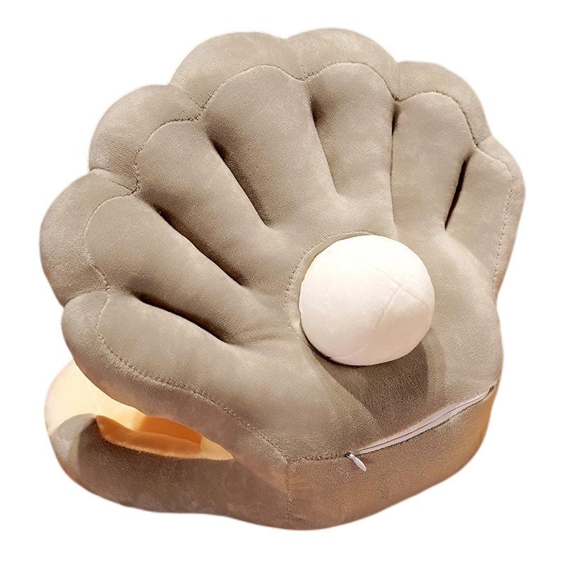 

Pearl Dual Shell Sided Plush Nap Pillow Functional Soft Cushion Home Gift Decor сірий колір