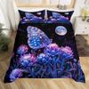 Butterfly Bedding Set Twin Queen Rustic Butterflies Duvet Cover,Watercolor Comforter Cover Romantic Quilt Cover for Girls Woman