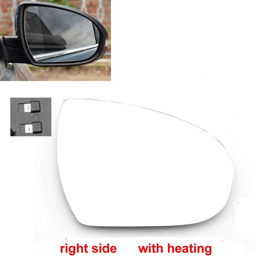 For Hyundai Tucson 2015 2016 2017 2018   Door Wing Rear View Mirrors Lenses Outer Rearview Side Mirror White Glass Lens
