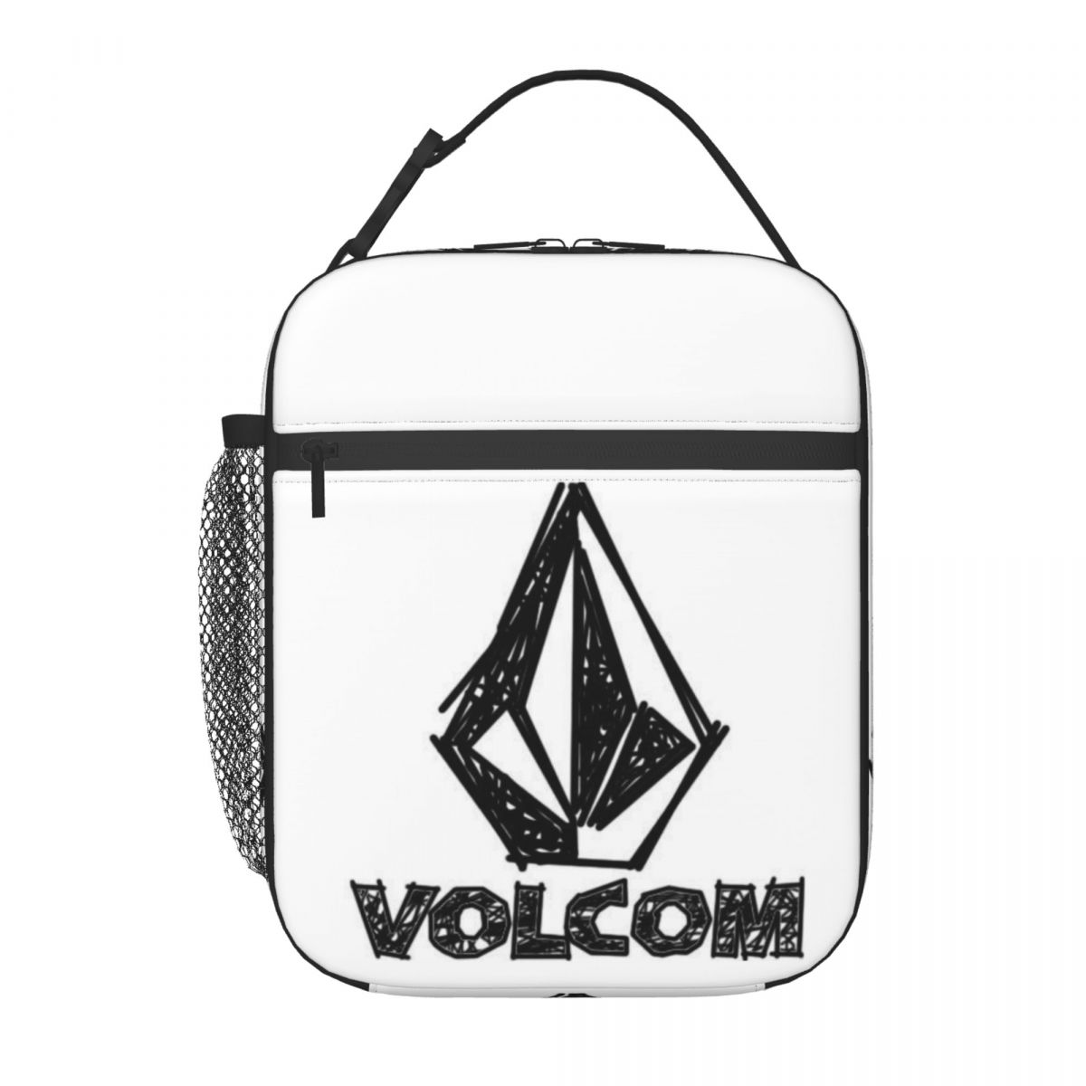 V-Volcom Logo Geïsoleerde Lunchtas voor Kinderen School Koeltas Thermische Voedseldoos Tote Lekvrije Lunchboxen Container One Size