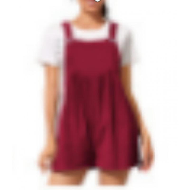 

Women s Cotton Linen Pocketed Wide-Leg Jumpsuit Shorts 2023 2XL