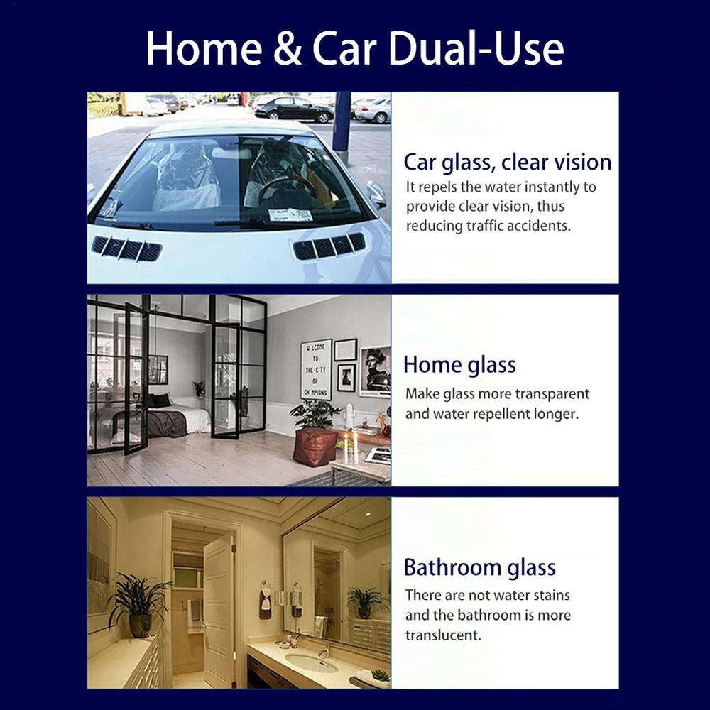 50ml Anti-fog Agent Waterproof Rainproof Spray Car Front Windshield Coating Agent Anti Mist Goggles Defogging Car Cleaner Spray