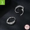 Simple Classic Shining Moissanite Ear Buckle Lady, Elegant And Confident S925 Sterling Silver Earrings Earrings
