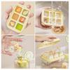 Silicone Ice Cube Tray with Lid Easy Release Mini Square Ice Mold for Freezer BPA-Free Stackable Ice Cube Maker Home Bar Essential