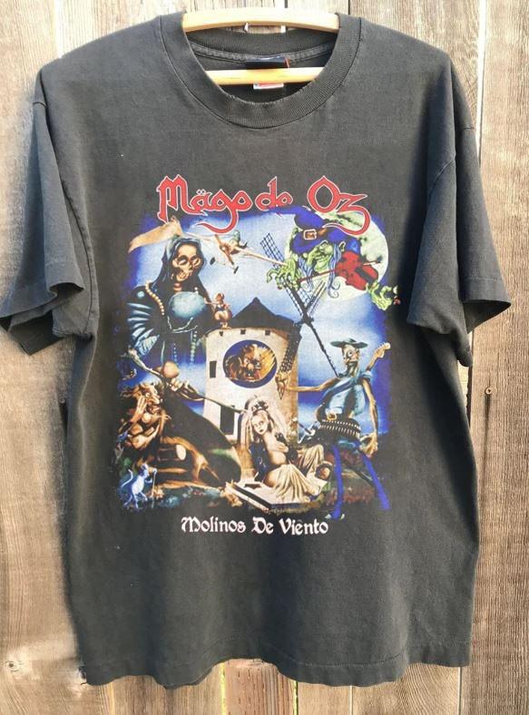 Mago De Oz Band Shirt Mago De Oz Tour Charcoal Unisex T shirt S5XL KH17708 Unisex T-Shirt S