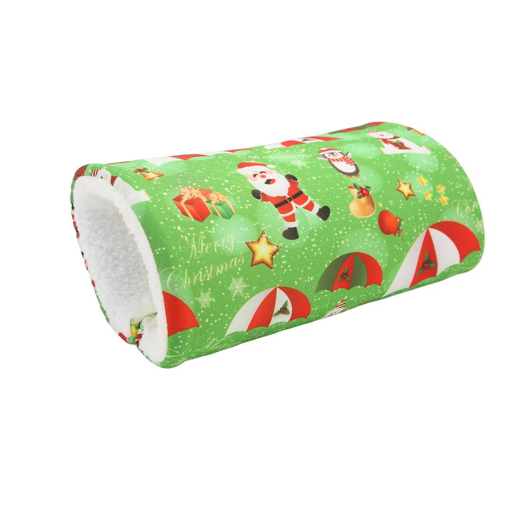 Small Pet Hamster Tunnel Cotton Nest Winter Warmth Channel Cotton Nest for HamsterSingle Channel Green
