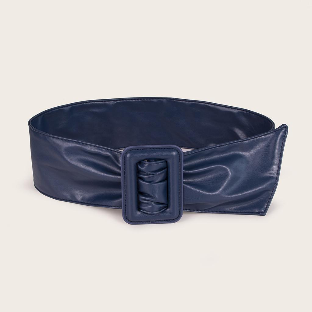 Premium Soft Doublesided Faux Leather Belt With Geometric Design For Daily Wear