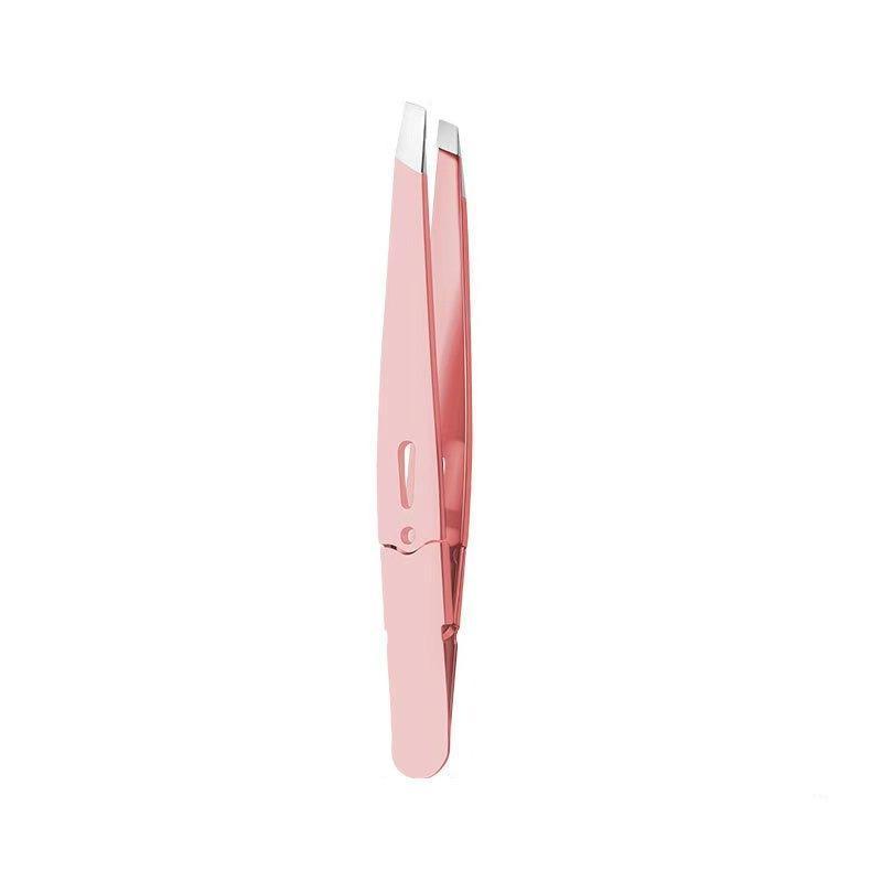 1Pc Eyebrow Tweezer Colorful Hair Beauty Fine Hair Puller Stainless Steel Slanted Eye Brow Clips Removal Makeup Tools Orange New