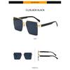 Cool Square Sunglasses, Metal Half-Frame Sunglasses, Sunshades