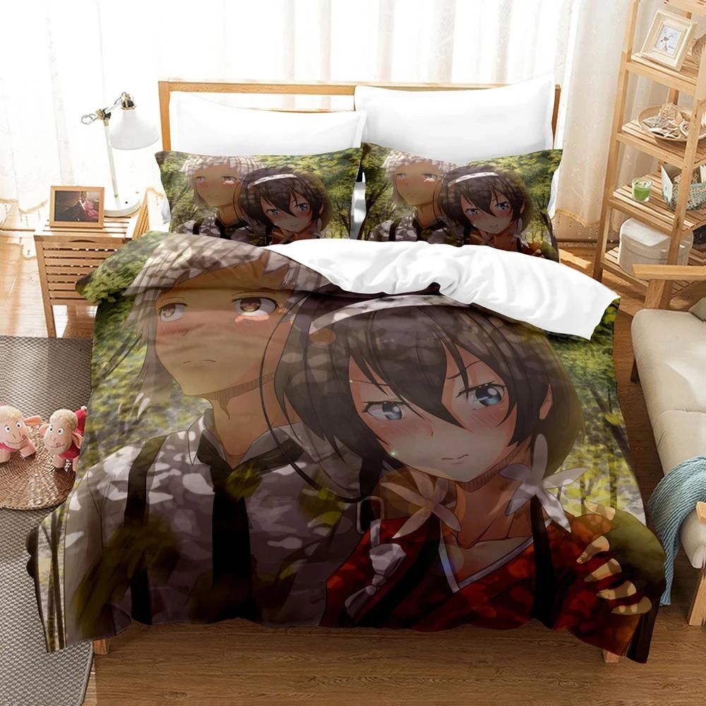Anime Bungo Stray Dogs Bedding Set Boys Girls Twin Queen Size Duvet Cover Pillowcase Bed Kids Adult Fashion Home Textileextile
