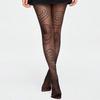 1 Fashionable and Sexy Circle Printed Silk Stocking, Women's Anti Hook Silk Stocking Pantyhose