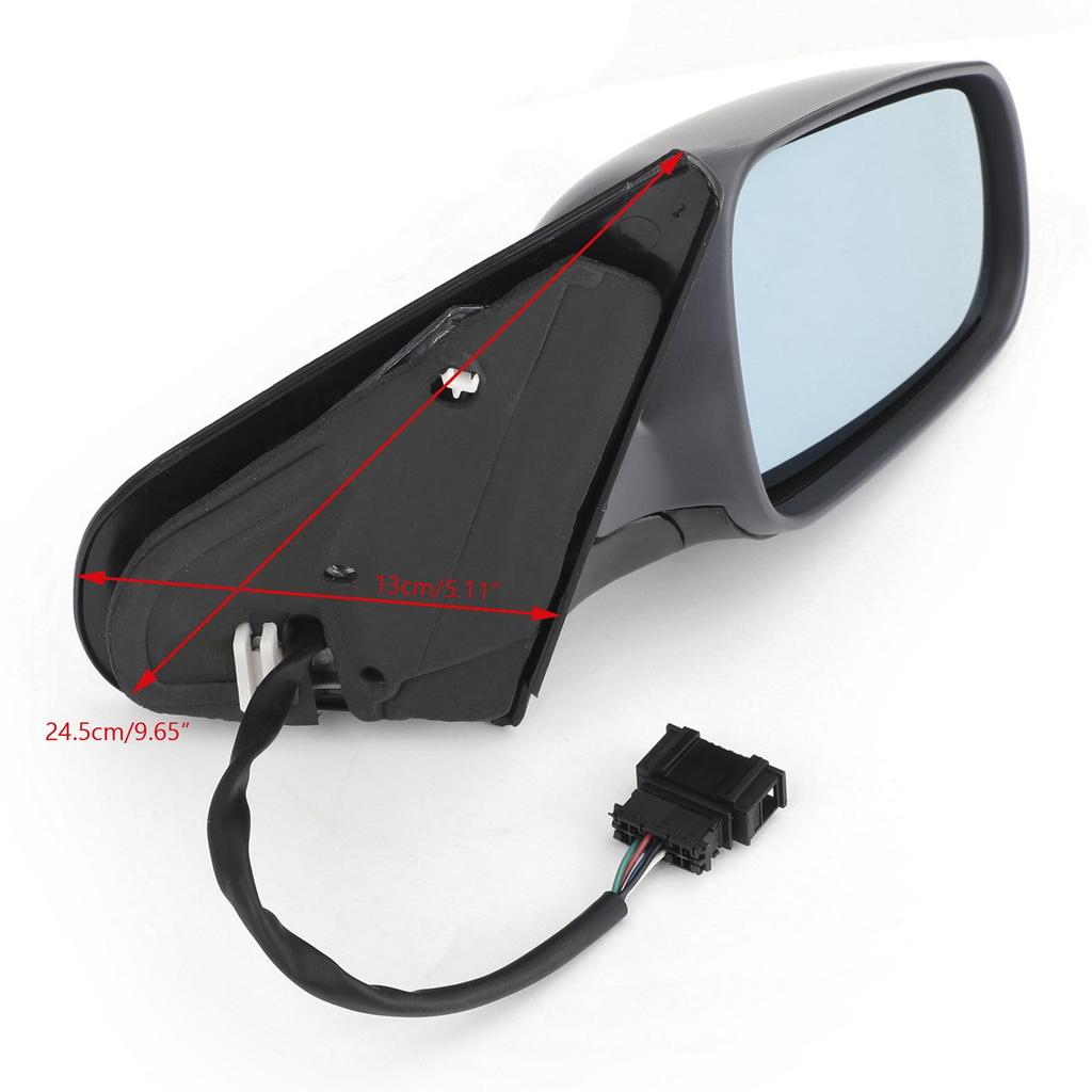Pro 1997-2007 Volkswagen Golf Jetta Levá/Pravá Strana Elektrické Vyhřívané Černé Vnější Zpětné Zrcátko