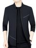 2024 Spring/Autumn Men's Thin Casual Business Jacket - Trendy and Handsome Outerwear