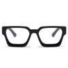 532 Square Concave Glasses Frame 4 Anti-Blue Flat Glasses, Trendy Glasses Frame