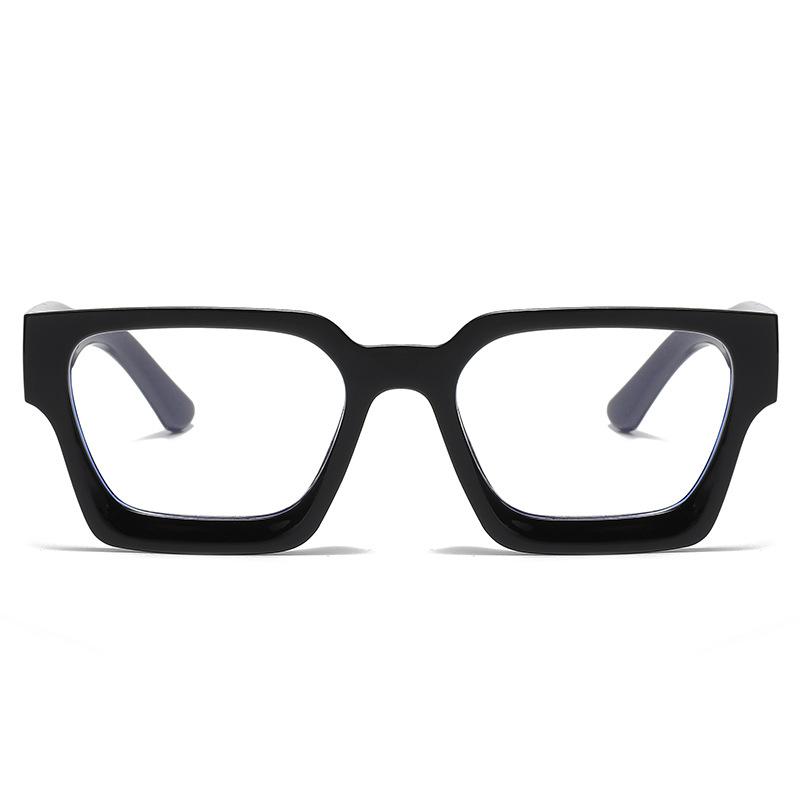 532 Square Concave Glasses Frame 4 Anti-Blue Flat Glasses, Trendy Glasses Frame