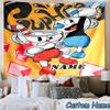Custom Name Tapestry Cup-head Tapestry, Unique Design Tapestry, Suitable for Bedroom,Livingroom, Playroom,Heartwarming Fan Holiday Gifts
