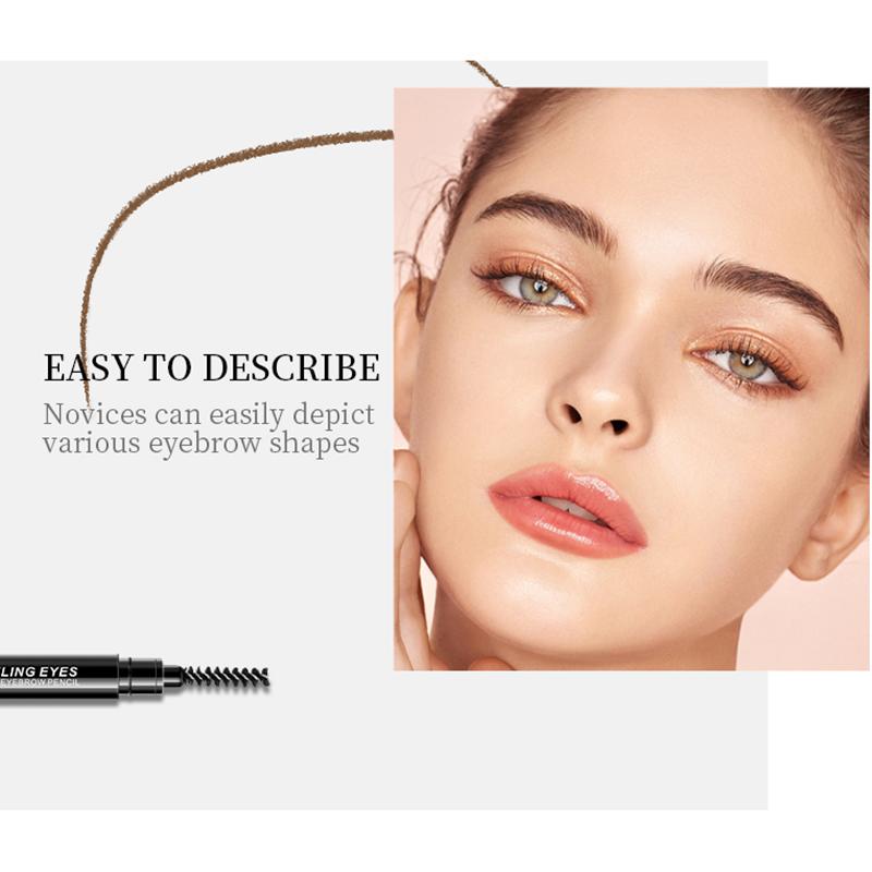 Makeup Automatic Rotation Waterproof Eyebrow Pencil Double Head Natural Makeup Is Not Easy To Decolorize Unibrow Beginners
