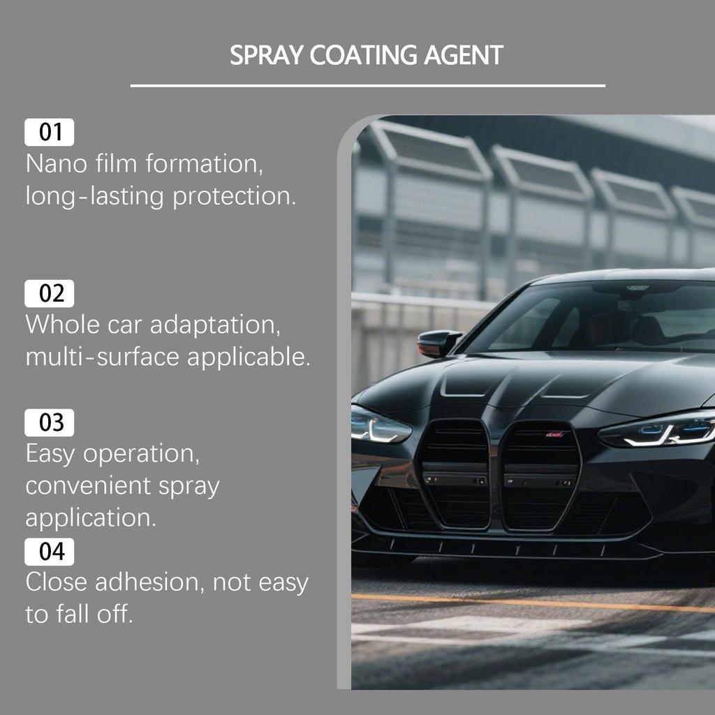 Car Paint Coating Spray Set for Wet & Dry Use - Water Spot Residue & Gloss Care