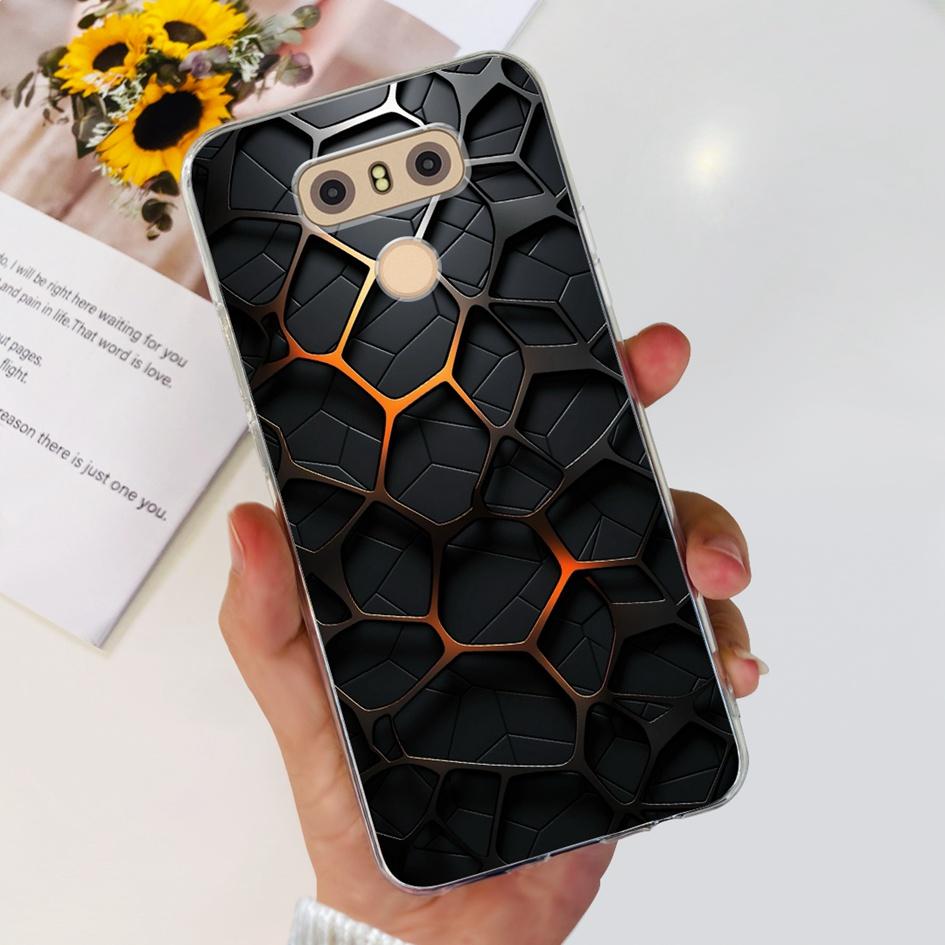For LG G6 Plus Case LGM-G600K Phone Cases Popular Flower Soft Silicone Clear Protective Shell For LG G6 G 6 LG6 LGG6+ Back Cover