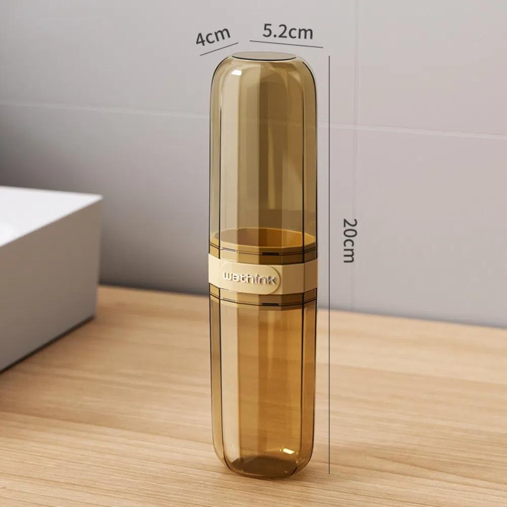 With Cover Toothbrush Travel Containers Transparent Toothbrush Storage Box Mouthwash Cup  Travel
