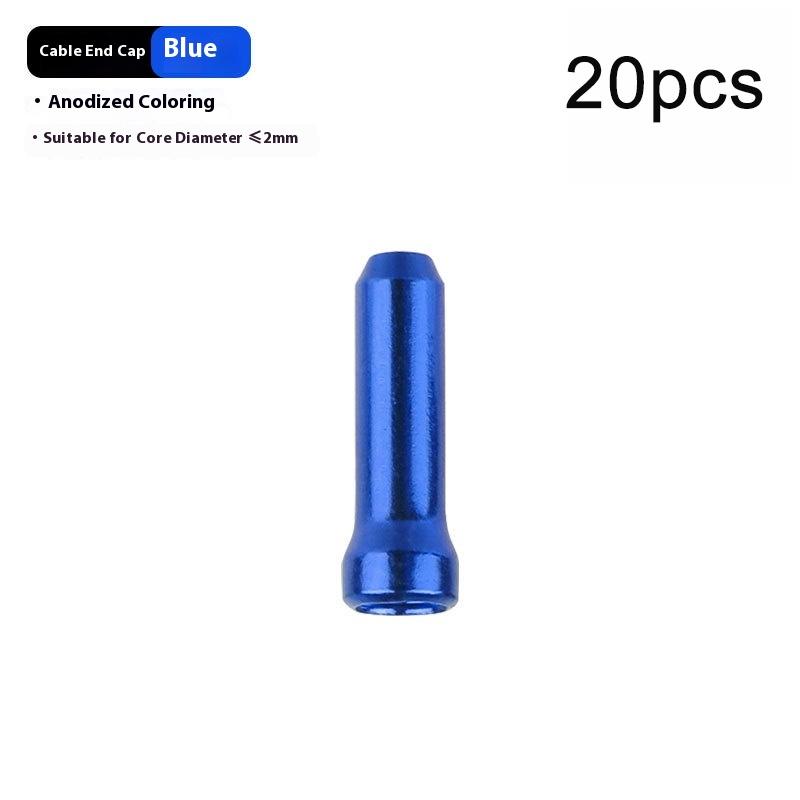 20Pcs Multiple Colors Aluminum Alloy Bicycle Brake Shifter Inner Cable Tips Crimps Wire End Cap Cable Line Core Cap Cover Gear