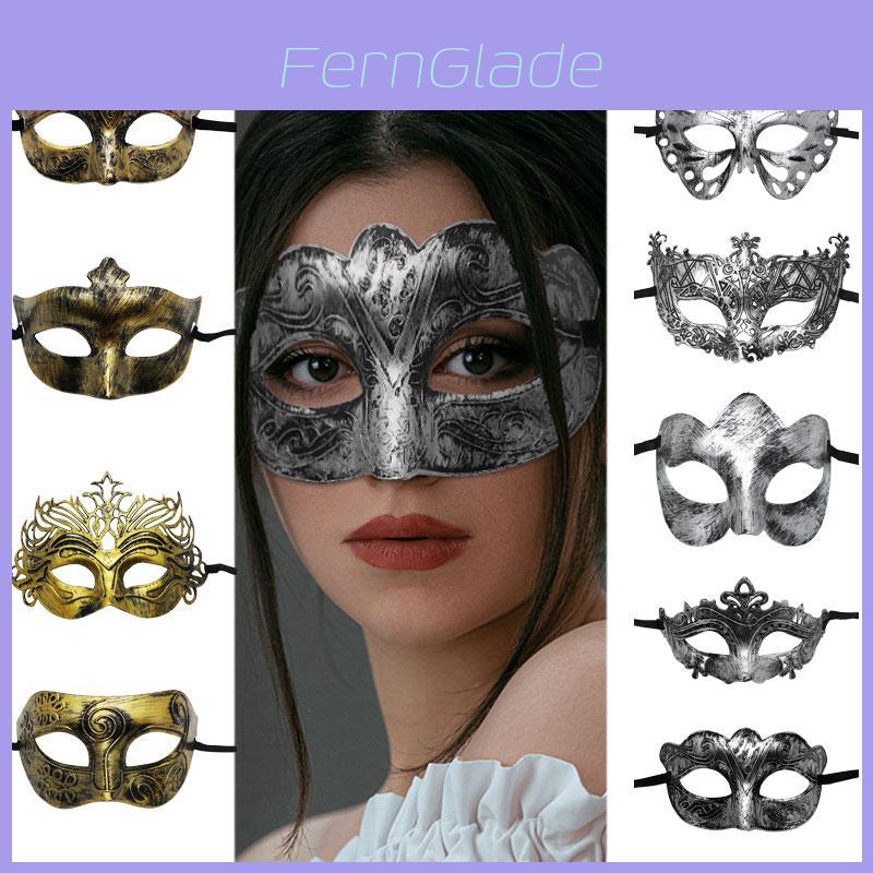 Mysterious Angel Halloween Party Mask Vintage Jazz Flathead Mask For Men