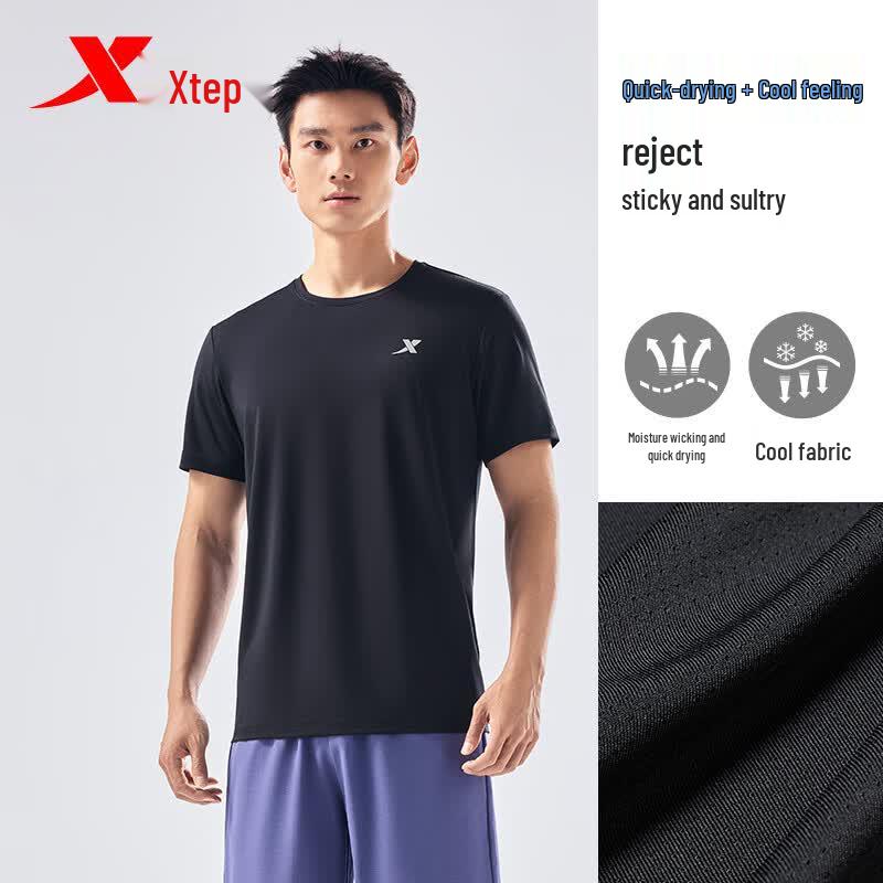 Xtep Men's Quick-Dry Short-Sleeve T-Shirt