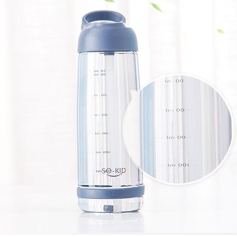 1000ml Outdoor Water Bottle With Straw Sports Bottles Eco-friendly With Lid Hiking Camping Plastic BPA Free