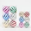 6PCS Durable PVC Christmas Ball Set Multicolor Suspensable Xmas Ornament Ball 6cm 8cm Xmas Baubles Party