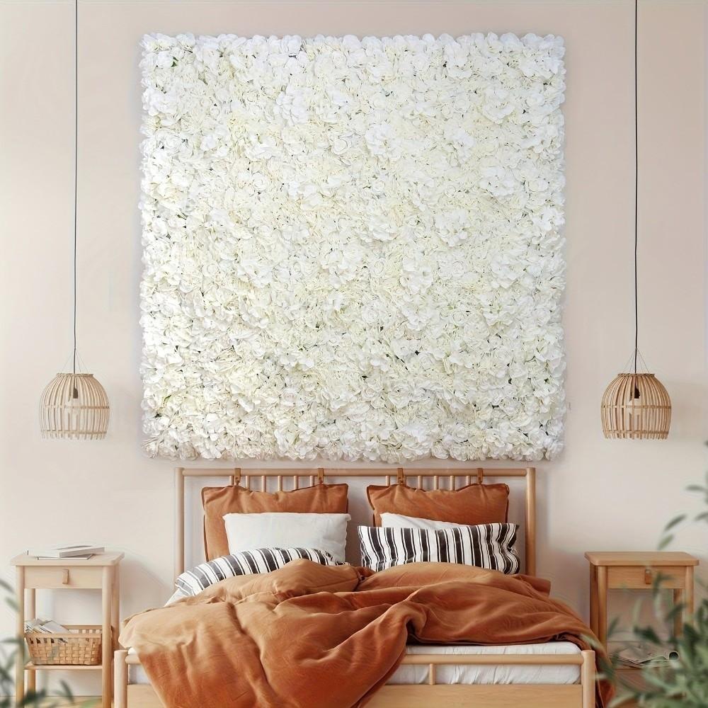 3D Rose Rose Flower Wall Pink Silk Artificial Flower Backdrop  Birthday Party