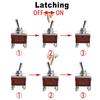 Heschen Metal Toggle Switch, KN3C-301, 3PST, Maintained, ON/Off 2 Position, 15A 250VAC, 10A 380VAC, CE