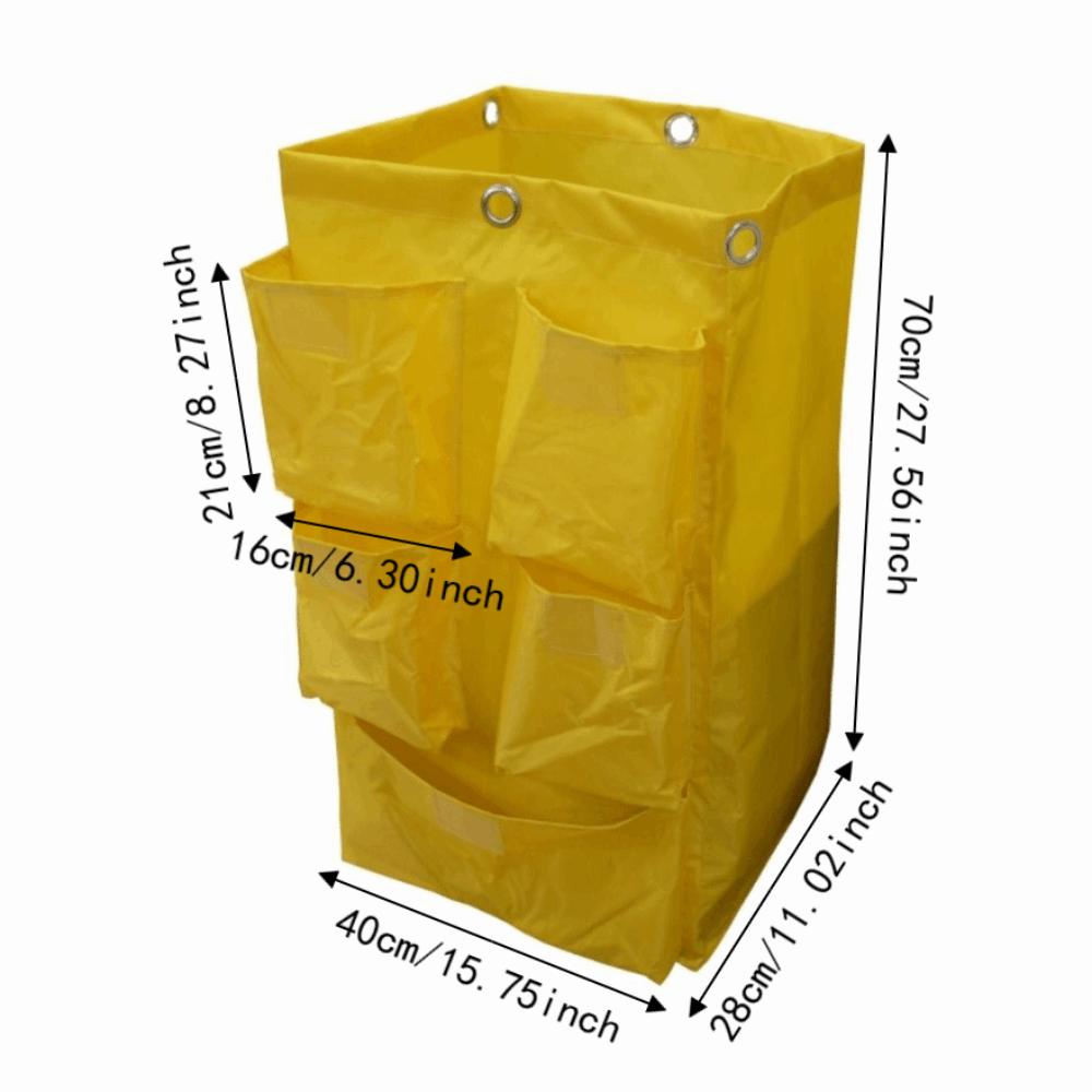 Waterproof Housekeeping Rubbish Holder Large Capacity Hotel Garbage Bag Janitorial Cart Bag Home