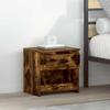 VidaXL Bedside Table Smoked Oak 40x30x39 Cm Engineered Wood 815129