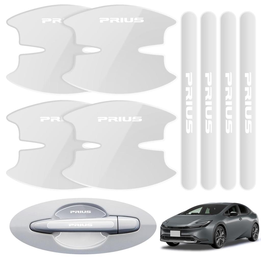 LUTU Door Handle Protector for the New Prius 40 50 60 and All Comfortable To the Paint Easy and Features a Dedicated Logo (30 Series, Series, Series,