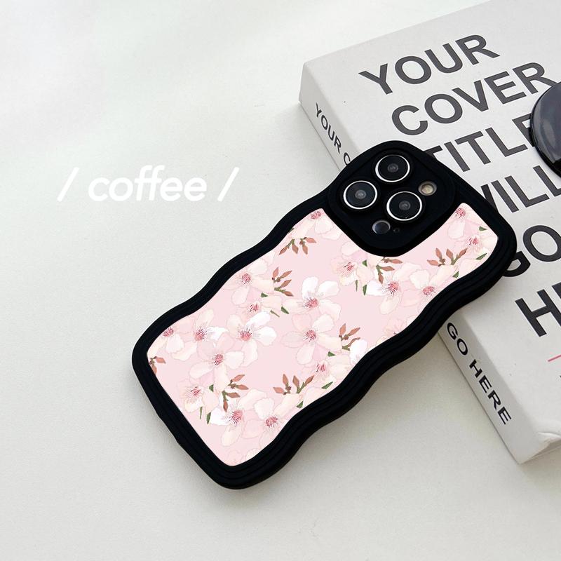 

Чехол для телефона в форме волны для IPhone Tecno Spark Realme C53 C55 Redmi Note 12 Note 11 Pro Vivo V23e Y35 Y02 Samsung S23 Ultra A53 A52, мягкий силиконовый чехол Vivo Y1s