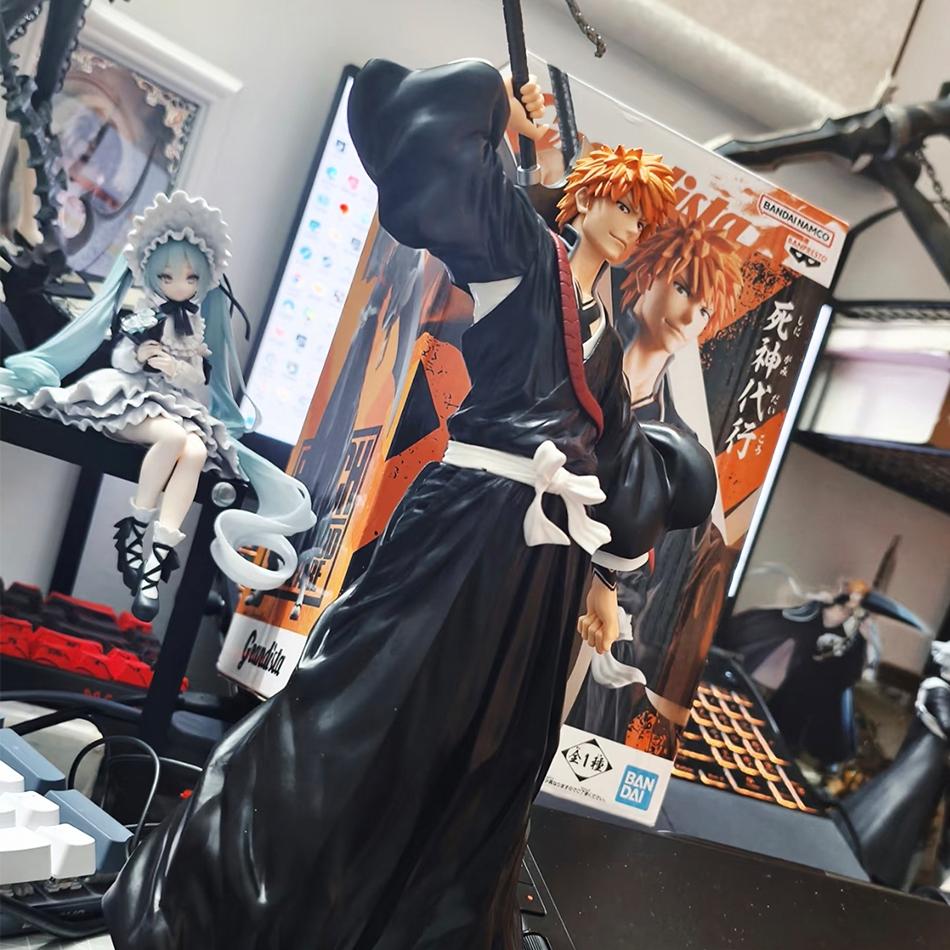 Anime Bleach Kuchiki Byakuya Kurosaki Ichigo Anime Figure Toy Action Figure Toushirou Figurine Statue PVC Model Christmas Gift