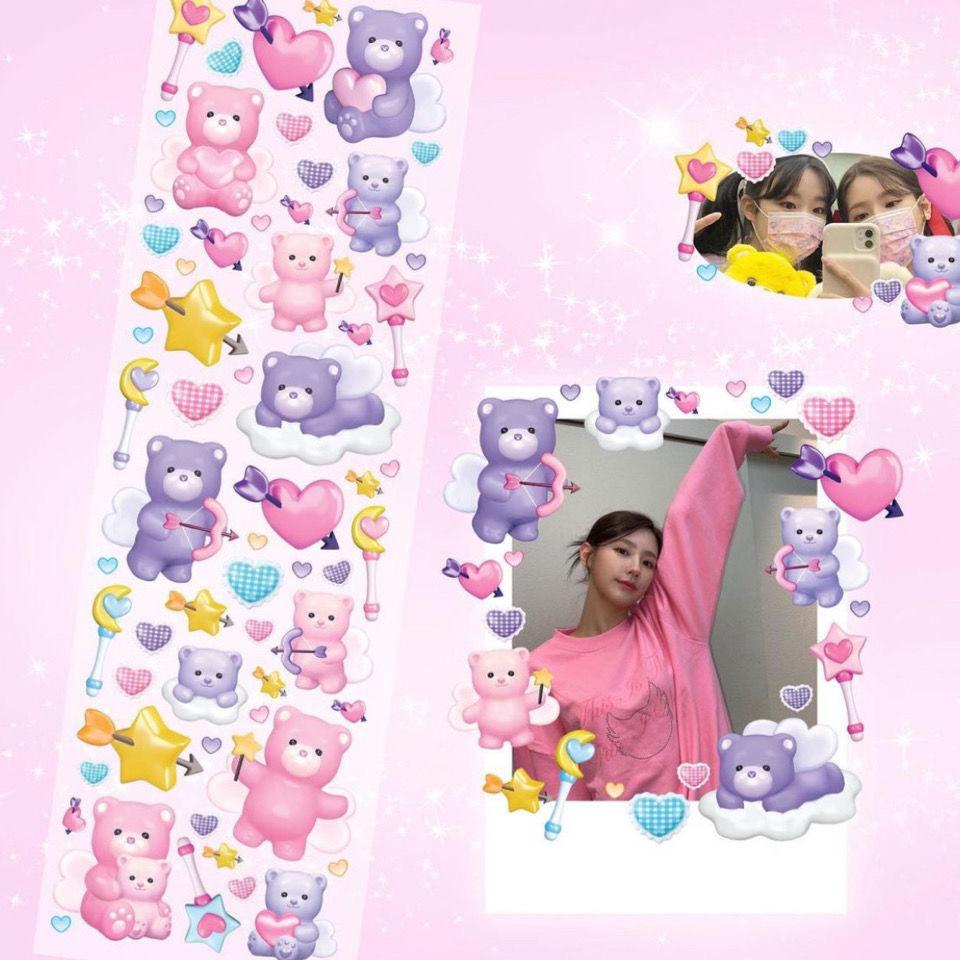 Корейская популярная рождественская наклейка в виде мармеладного мишки — фото 5