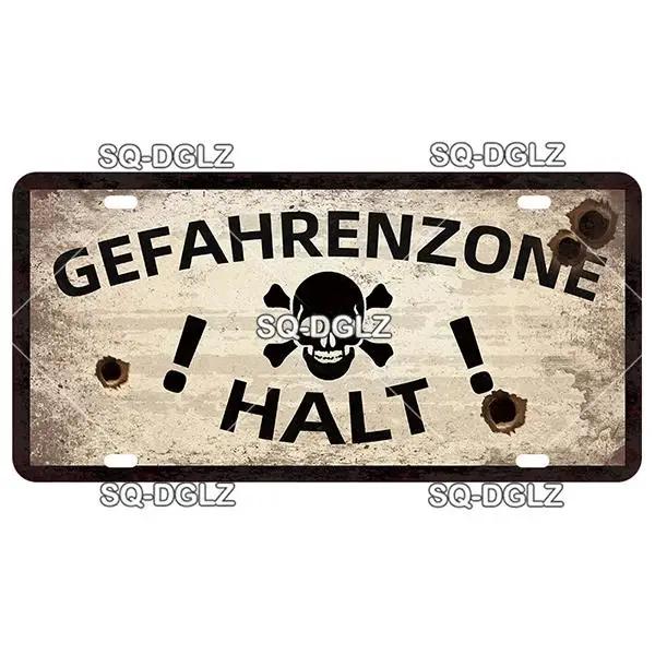 Vintage Berlin City War Metal Tin Sign | Retro Store & Bar Wall Decor Poster | Home Art Plaque