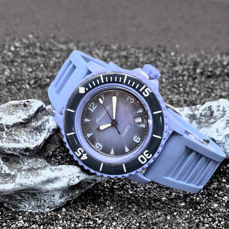 JYL Couple Watch Rolex Style Student Silicone Strap