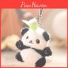 Витяжна м'яка іграшка Маленький Панда зі знімним бамбуком для прикраси сумки та подарунків