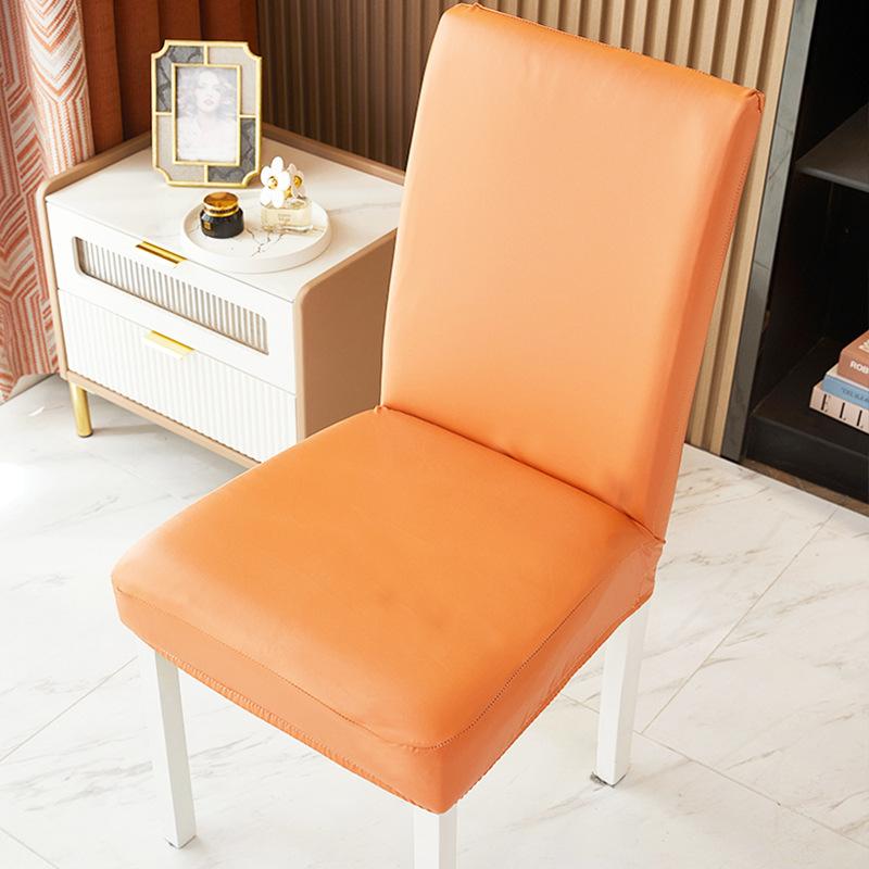 Technology Leather Waterproof and Oil-proof Chair Cover for Dining Table Seat Cover for Home Living Room Chair Cover