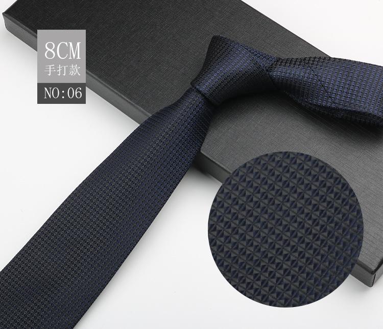 Деловой галстук Мужской Платье Полосатый Узел Ретро Рубашка Костюм Встреча 8см Высококлассный Ручной Галстук