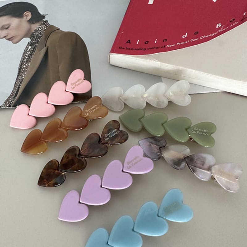 mosxe 4heart hair pin (8color)